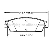 changer plaquettes de frein arrière D1194 19159252 pour MG GMC CADILLAC CHEVROLET camion coût des plaquettes de frein neuves